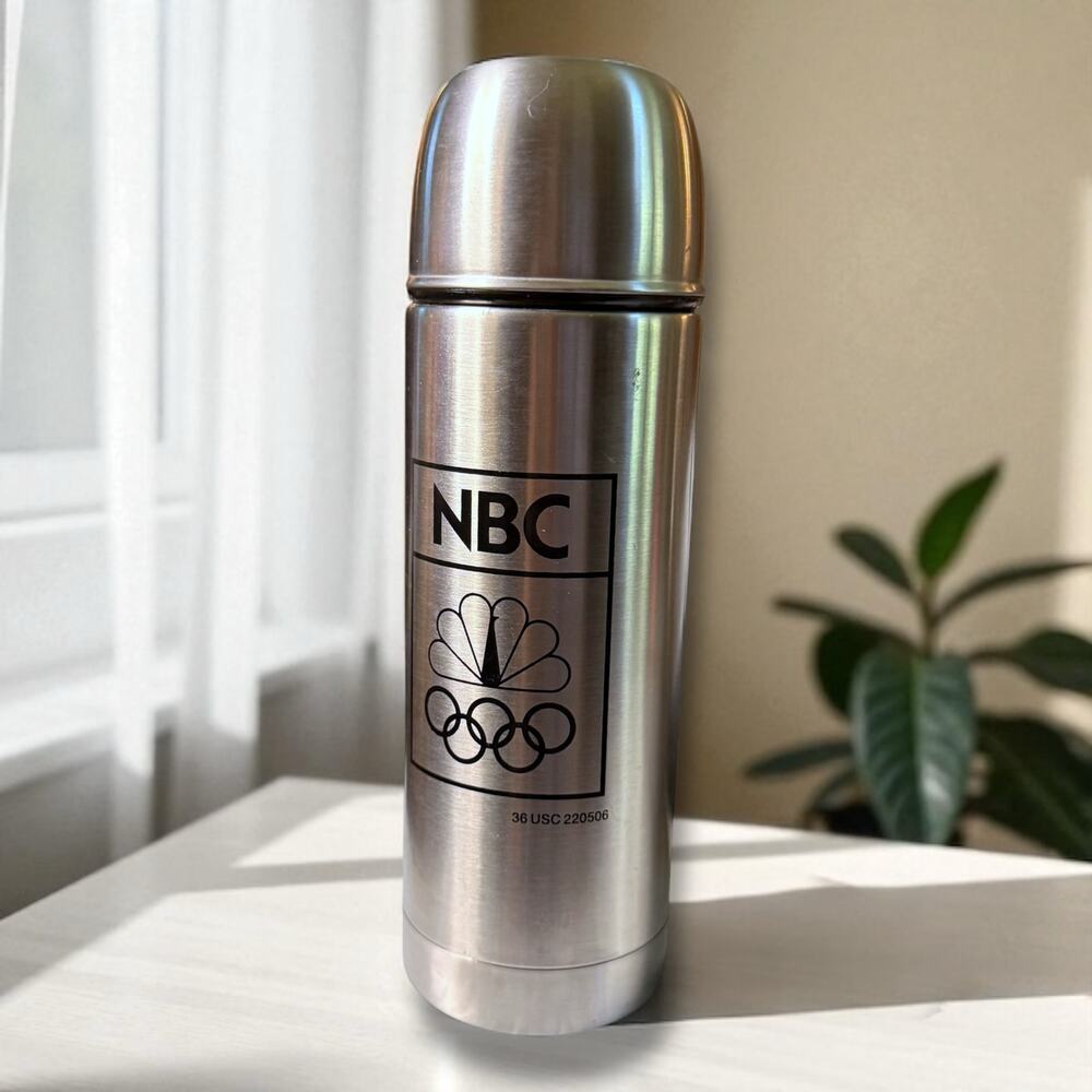 NBC Olympics Stainless Steel Vacuum-Insulated Bottle Decanter Collecctible